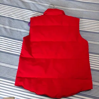 Chaleco Canada de plumas Goose Rojo