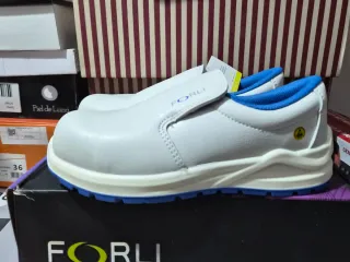 Zapatos de seguridad FORLI blancos talla 36