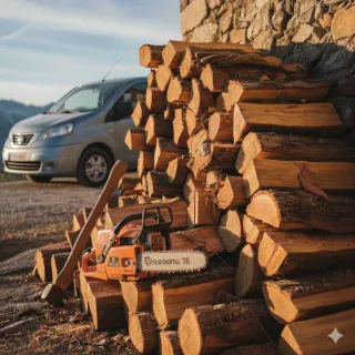 Leña de frutal para chimeneas CAPAZO 20L 4,50€