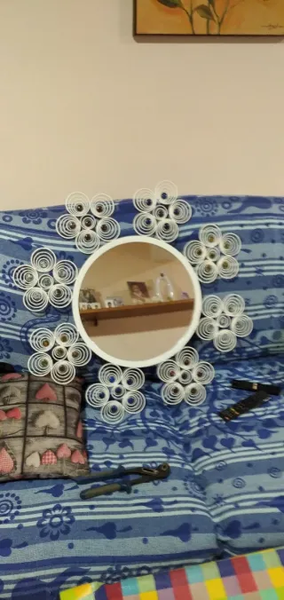 Espejo decorativo floral