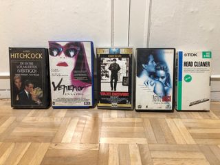 Lote 4 Películas VHS + Limpiador Cabezales