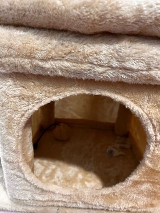 Arbol  para gatos cama y juegos nuevo