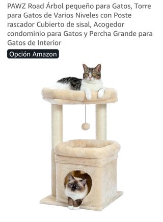 Arbol  para gatos cama y juegos nuevo