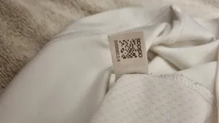 Camisa Polo Adidas Blanca y Negra