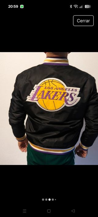 Chaqueta Los Angeles Lakers Negra