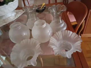 Tulipas de cristal para lámpara