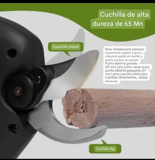 Tijeras Podar Eléctricas Recargables (2 Baterías)