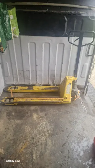 Rampa aluminio 400kg + transpaleta