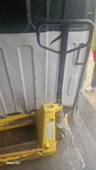 Rampa aluminio 400kg + transpaleta