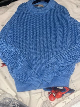 Jersey azul de punto