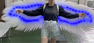 Disfraz Alas Blancas con Luces unisex