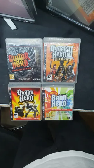 Pack 4 Juegos Guitar Hero PS3 Completos