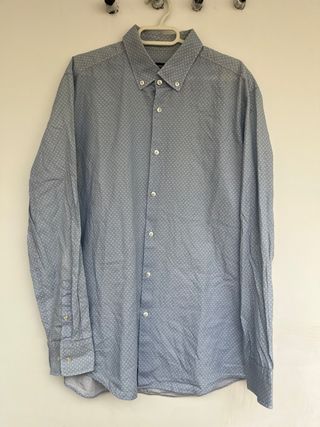 Camisa Hugo Boss Azul Estampada