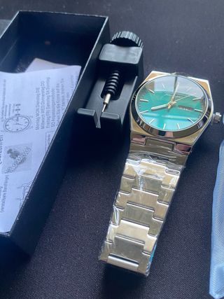 Reloj Poedagar Elegante Hombre Esfera Verde