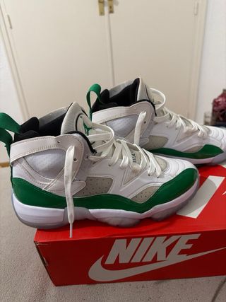 Zapatillas Jordan Jumpman Two Trey Blancas y Verde