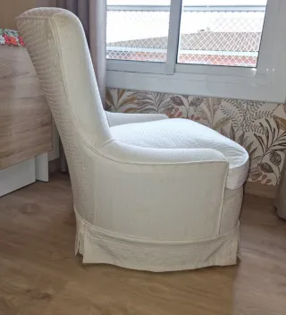 Butaca descalzadora  blanca