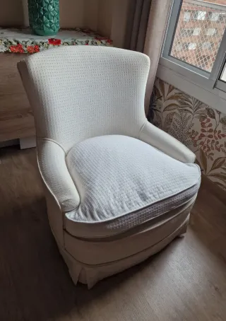 Butaca descalzadora  blanca