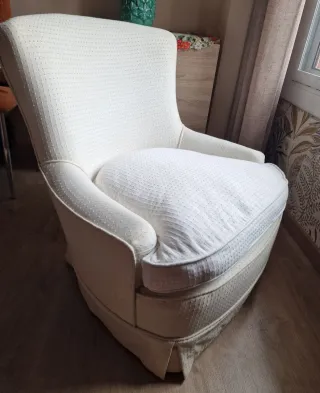 Butaca descalzadora  blanca