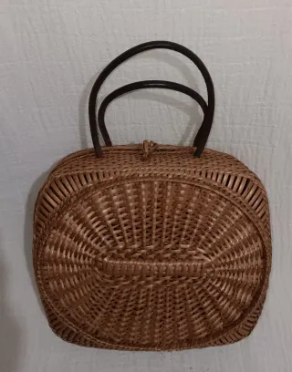 Cartera costurero mimbre