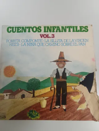 3 Vinilos Cuentos y Música Infantil