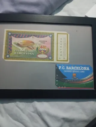 Entrada Inauguración Camp Nou + Carnet Socio 1983