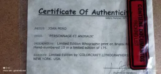 Litografía Original Joan Miró