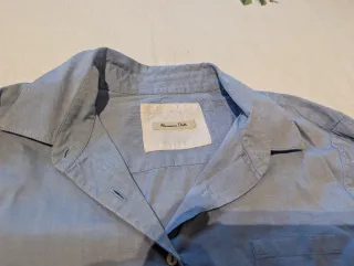 Camisa Massimo Dutti Mujer T42 Azul