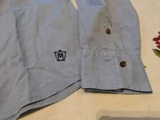 Camisa Massimo Dutti Mujer T42 Azul