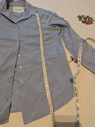 Camisa Massimo Dutti Mujer T42 Azul