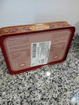 Lata cuadrada barquillos/bombones/galletas