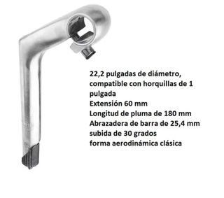 Potencia Bicicleta Carretera Negra