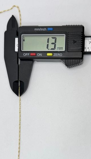 Cadena Bilbao de oro de 18k, 1.95 g, 40.5 cm.