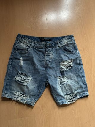 Pantalón corto tejano