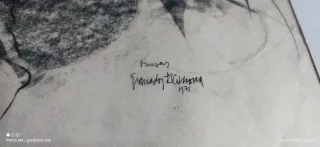 Dibujo original Granados Llimona " Musas"