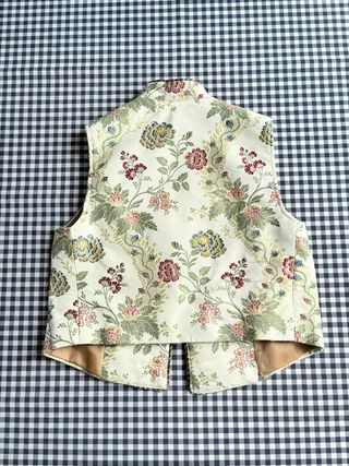 Chaleco traje fallero niño estampado floral