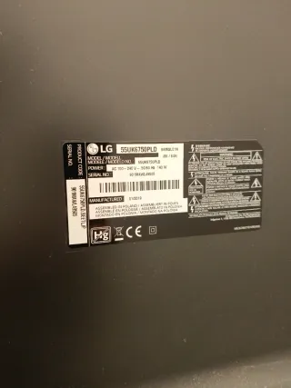[AVERIADA]Televisión LG 55UK6750Pld averiada