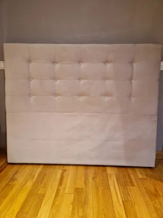 Cabecero Cama 1.35 Gris Capitoné