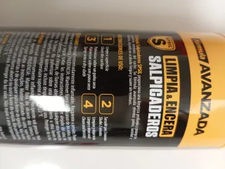 Limpia encera salpicaderos profesional