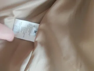 Cazadora Piel Sintética Mujer Beige