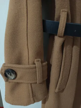 Cappotto donna marrone con cintura