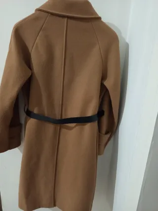 Cappotto donna marrone con cintura