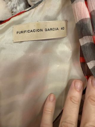 Vestido seda de PURIFICACIÓN GARCIA talla 40