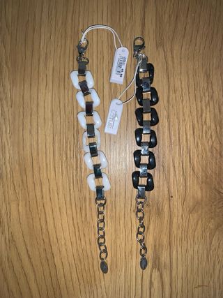 Pulseras Lotus Originales Blanco y Negro