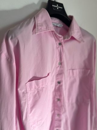 Camisa oversize Zara rosa talla única