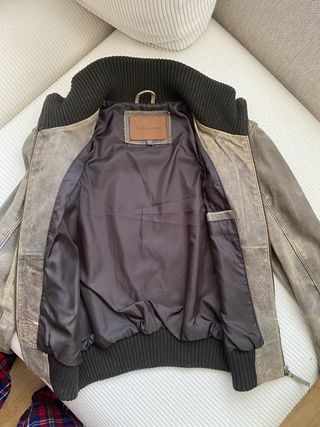 Cazadora Cuero Pepe Jeans Marrón