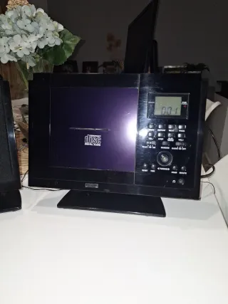 Reproductor CD Negro y Morado