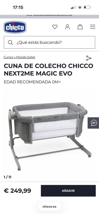 Cuna Chicco Next2me Magic Evo