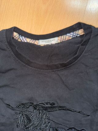 Camiseta Burberry Negra con Logo