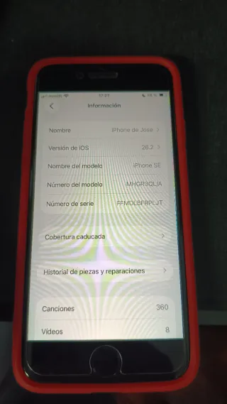 iPhone SE 64gb Batería 76%, incluye funda y cable