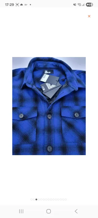 Sobrecamisa The Kooples cuadros azul y negro